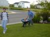 President West with Grandchildren